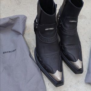 Balenciaga ss19 western boots + premium Vibram soles